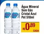 Oferta de Cristal - Água Mineral Sem Gas por R$0,89 em Max Atacadista