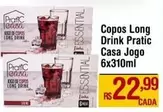 Oferta de Pratic - Copos Long Drink por R$22,99 em Max Atacadista