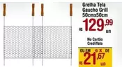 Oferta de Gaúcho - Grelha Tela por R$129,99 em Max Atacadista