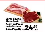 Oferta de Bovina - Carne Bovina Bistecao Do Acém Ou Ponta De Peito Com Osso Peça por R$24,97 em Max Atacadista