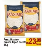 Oferta de Máximo - Arroz Branco Tipo 1 Pacote por R$23,99 em Max Atacadista