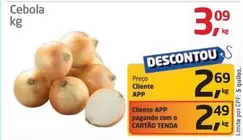 Oferta de Cebola - Cebola por R$3,09 em Tenda Atacado