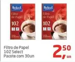 Oferta de Select - Filtro De Papel por R$2,5 em Tenda Atacado