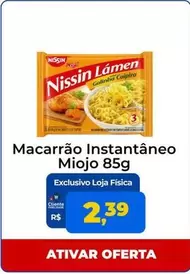 Oferta de Nissin - Macarrão Instantâneo Miojo por R$2,39 em Tonin Superatacado