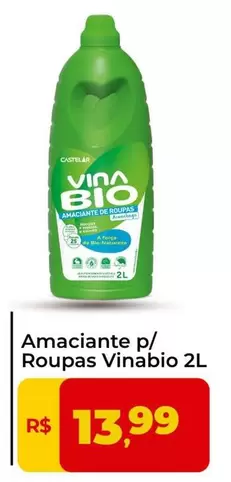 Oferta de Vinabio - Amaciante P/Roupas por R$13,99 em Tonin Superatacado