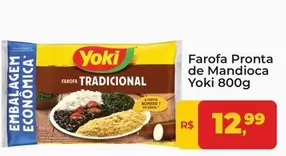 Oferta de Yoki - Farofa Pronta De Mandioca por R$12,99 em Tonin Superatacado