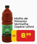 Oferta de  Cepêra - Molho De Pimenta Vermelha por R$8,99 em Tonin Superatacado