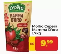 Oferta de Cepêra - Molho Mamma D'Oro por R$9,99 em Tonin Superatacado