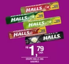 Oferta de Halls - Drops por R$1,79 em DB Supermercados