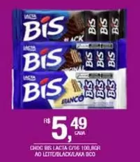 Oferta de Lacta - Choc Bis por R$5,49 em DB Supermercados