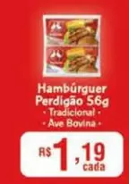 Oferta de Perdigão - Hambúrguer 56g por R$1,19 em DB Supermercados