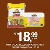 Oferta de Aurora - Coxa S/Coxa Desossada por R$18,99 em DB Supermercados