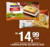 Oferta de Aurora - Lasazina  Bolonhesa por R$14,99 em DB Supermercados