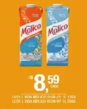 Oferta de Molico - Vodka por R$8,59 em DB Supermercados