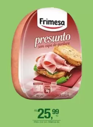 Oferta de Frimesa - Presunto por R$25,99 em DB Supermercados