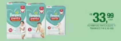 Oferta de Pampers - Et Pandis Pants A Cuisett por R$33,99 em DB Supermercados