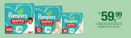 Oferta de Pampers -  Pants por R$59,99 em DB Supermercados