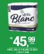 Oferta de Blanc - Papel Hig La V Fd Neut por R$45,99 em DB Supermercados