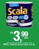 Oferta de Scala - Papel Toalha Bco C/2 Fil por R$3,99 em DB Supermercados