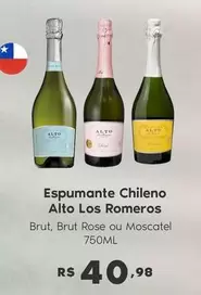 Oferta de Brut - Espumante Chileno Alto Los Romeros por R$40,98 em Sam's Club