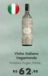 Oferta de Vinho Italiano por R$62,98 em Sam's Club