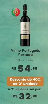 Oferta de De   - Vinho Português Portada por R$54,98 em Sam's Club