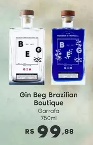 Oferta de Gin Brazilian Boutique por R$99,88 em Sam's Club