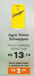 Oferta de Schweppes - Água Tônica por R$13,74 em Sam's Club