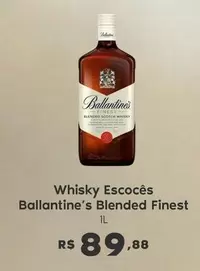 Oferta de Scotch - Whisky Escoces Ballantine's Blended Finest por R$89,88 em Sam's Club