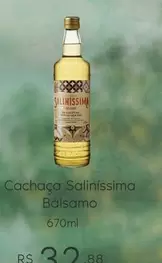 Oferta de Cachaça - Cachaça Saliníssima Balsamo por R$32,88 em Sam's Club