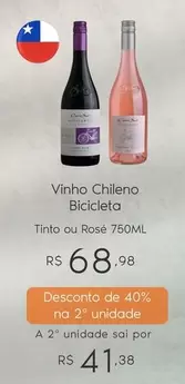 Oferta de De   - Vinho Chileno por R$68,98 em Sam's Club