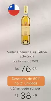 Oferta de De   - Vinho Chileno Luiz Felipe Edwards por R$38,49 em Sam's Club