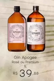 Oferta de Apogee - Gin Rose Ou Premium por R$39,88 em Sam's Club