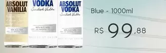 Oferta de Absolut -  Vodka por R$99,88 em Sam's Club