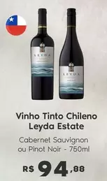 Oferta de Vinho Tinto Chileno por R$94,88 em Sam's Club