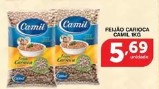 Oferta de Camil - Feijão Carioca por R$5,69 em Roldão