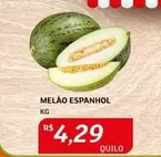 Oferta de Melão Espanhol por R$4,29 em Assaí Atacadista