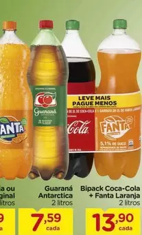 Oferta de Coca-Cola - Guaraná Antarctica por R$7,59 em Carrefour