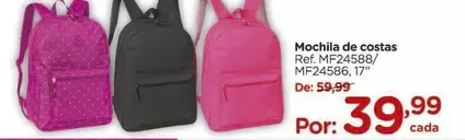 Oferta de De   - Mochila De Costas por R$39,99 em Carrefour