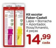 Oferta de Faber-Castell - Kit Escolar por R$14,99 em Carrefour