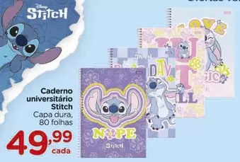 Oferta de Caderno universitário por R$49,99 em Carrefour