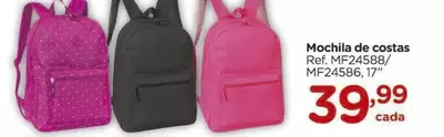 Oferta de De   - Mochila De Costas por R$39,99 em Carrefour