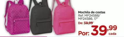 Oferta de De   - Mochila De Costas por R$39,99 em Carrefour