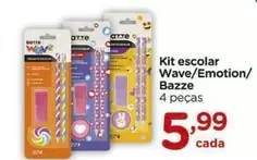 Oferta de Wow - Kit Escolar Wave/Emotion/Bazze por R$5,99 em Carrefour