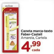 Oferta de Faber-Castell - Caneta Marca-Texto por R$4,99 em Carrefour