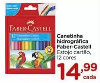 Oferta de Faber-Castell - Canetinha Hidrografica por R$14,99 em Carrefour