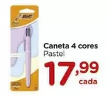 Oferta de Bic - Caneta 4 Cores Pastel por R$17,99 em Carrefour