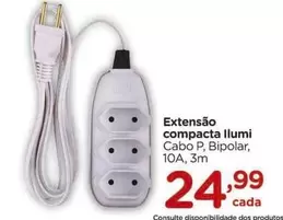 Oferta de 3M - Extensão Compacta Ilumi por R$24,99 em Carrefour