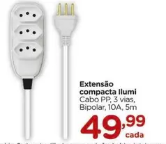 Oferta de Extensão Compacta Llumi por R$49,99 em Carrefour