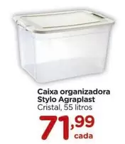 Oferta de Agraplast - Caixa Organizadora por R$71,99 em Carrefour